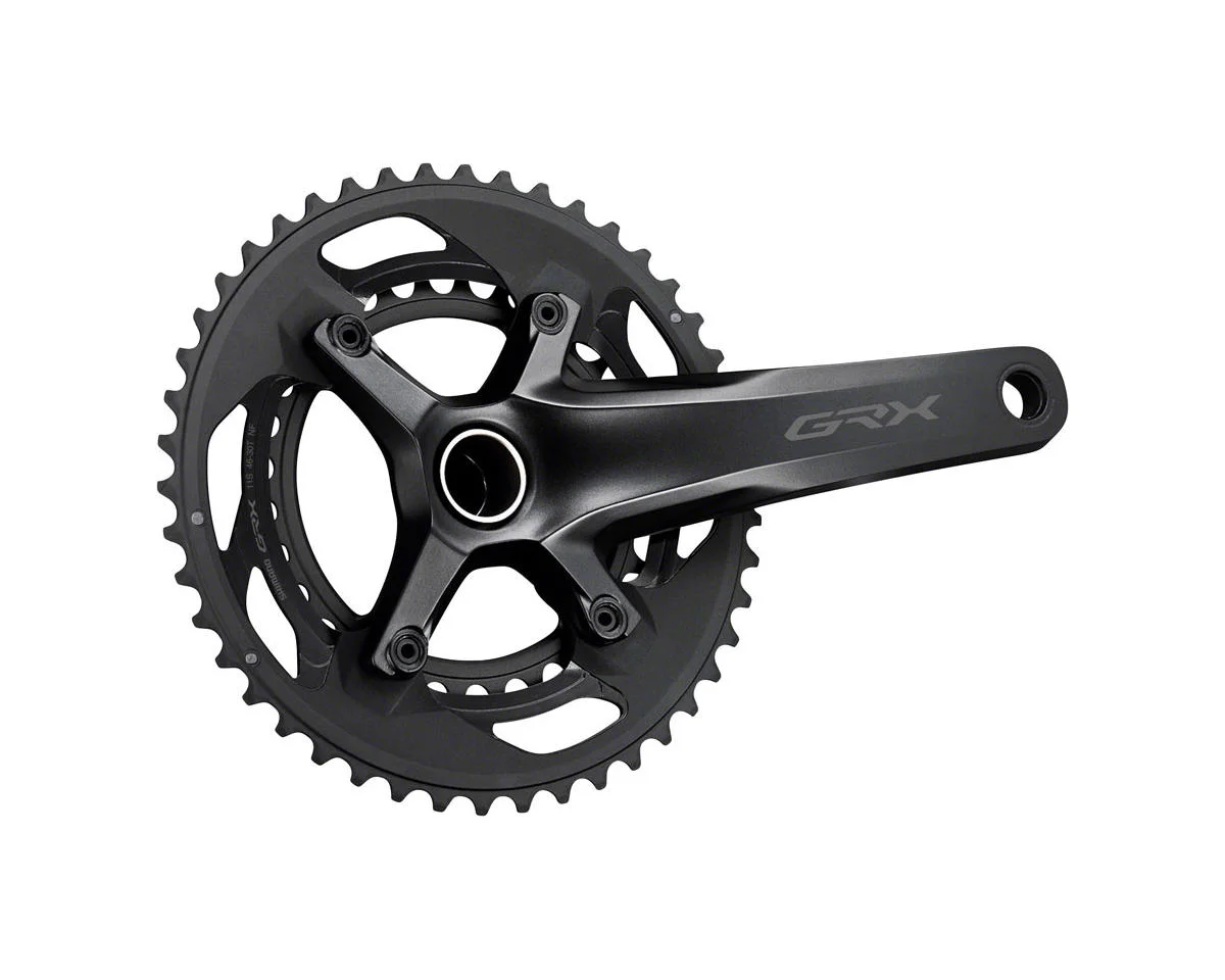 Shimano GRX FC-RX600 Crankset (Black) (2 x 11 Speed) (Hollowtech II) (175mm) (46/30T) (110 Asymmetric BCD)